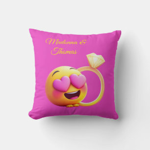 Happy Proposal Throw Pillow