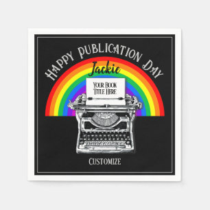 Happy Publication Day Personalized LBGTQ Napkin