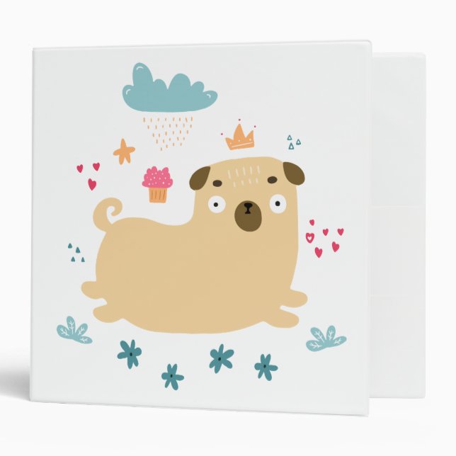 Happy Puggy Binder (Front/Inside)