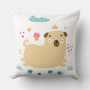 Happy Puggy Coussin