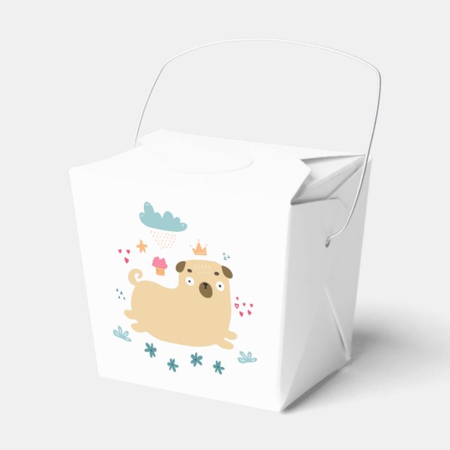 Happy Puggy Favour Box (Front Side)