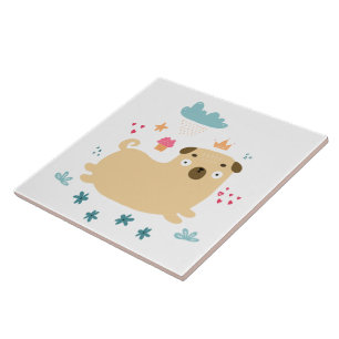 Happy Puggy Tile