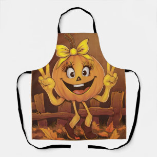 Happy pumpkin. apron