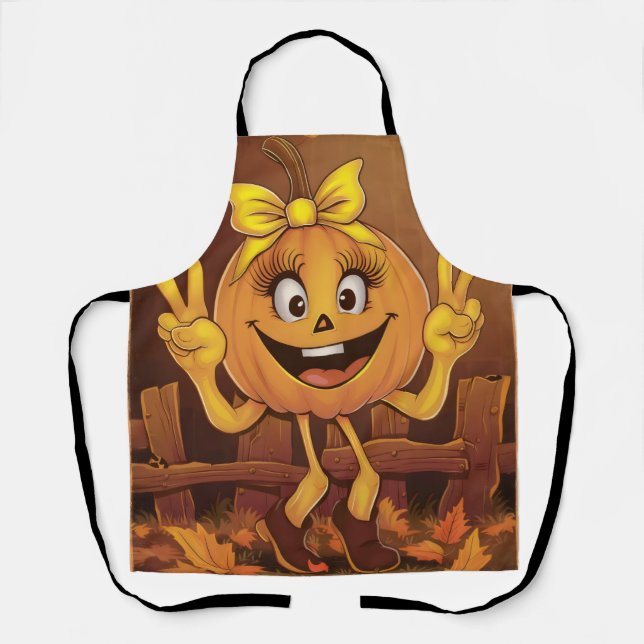 Happy pumpkin. apron (Front)