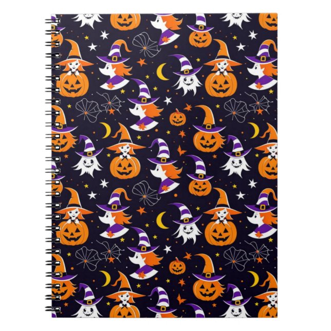 Happy Pumpkin Halloween Notebook (Front)