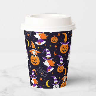 Happy Pumpkin Halloween Paper Cups