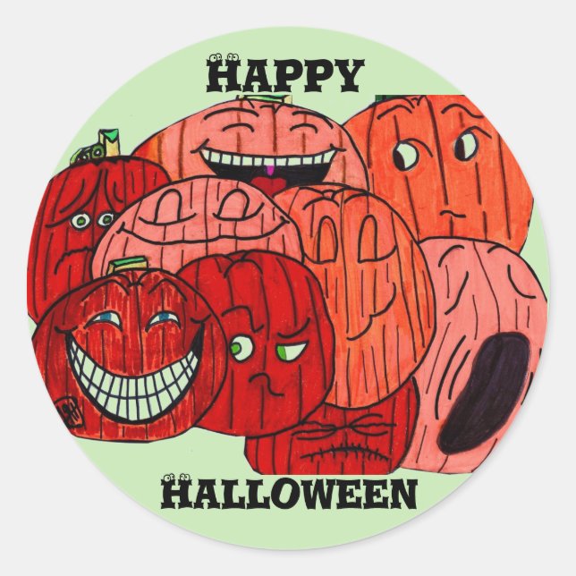 HAPPY PUMPKIN PATCH sticker (Front)