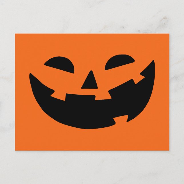 Happy Pumpkin Postcard (Front)