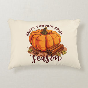 Happy Pumpkin Spice Season – Cozy Autumn Vibes Accent Pillow