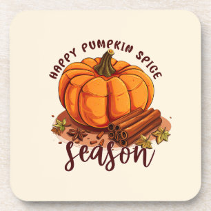 Happy Pumpkin Spice Season – Cozy Autumn Vibes Coaster