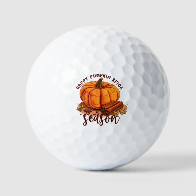 Happy Pumpkin Spice Season Golf Balls (Front)