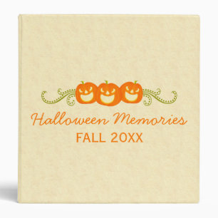 Happy Pumpkin Swirls Halloween Binder (1.5 inch)