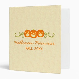 Happy Pumpkin Swirls Halloween Binder (1 inch)