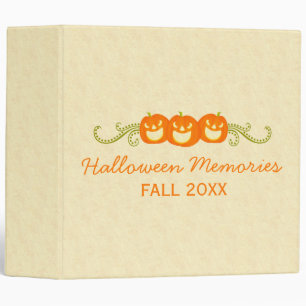 Happy Pumpkin Swirls Halloween Binder (2 inch)