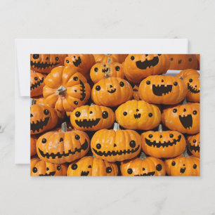Happy Pumpkins Halloween Fall Season Invitation