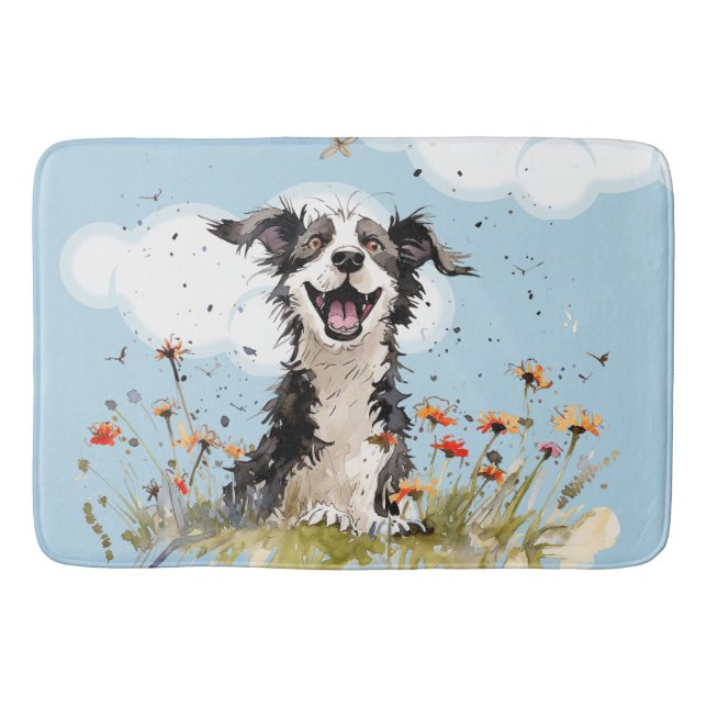 Happy Pup Bath Mat (Front)