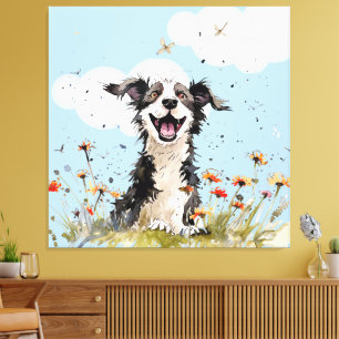 Happy Pup Canvas Print