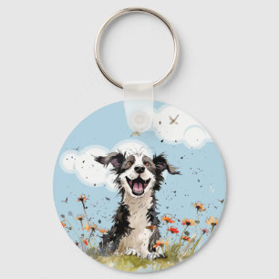 Happy Pup Keychain