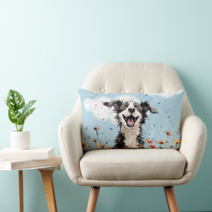 Happy Pup Lumbar Pillow