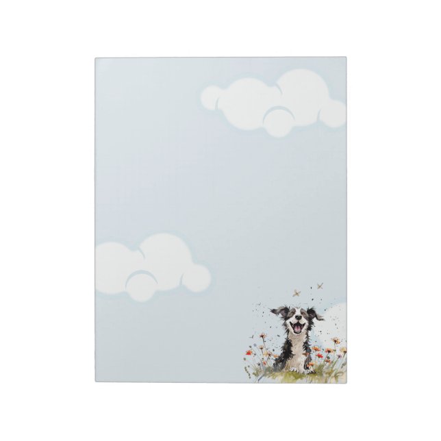 Happy Pup Notepad (Rotated)