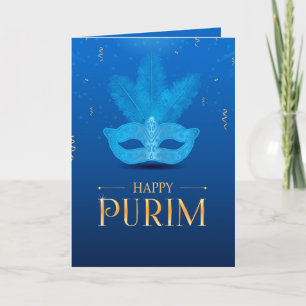 Happy Purim - Chag Purim Carte de vacances juive