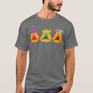 Happy Purim Costume Idea Cute Hamantaschen Jewish T-Shirt