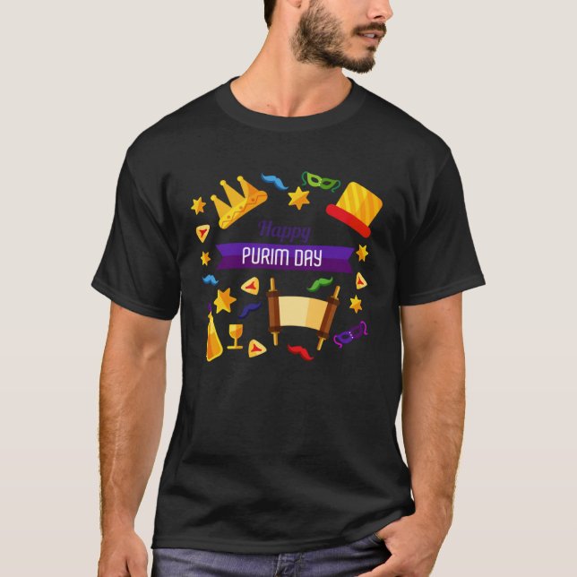 Happy Purim Day T-Shirt (Front)