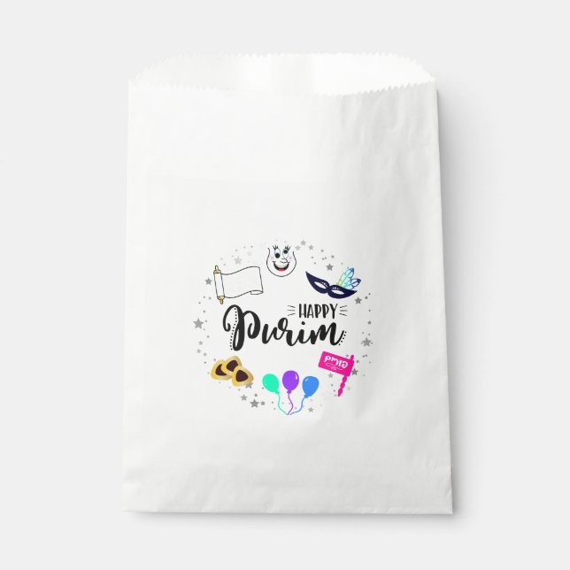 Happy Purim Favour Bag (Front)