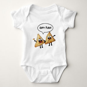 Happy Purim hamantaschen Baby Bodysuit