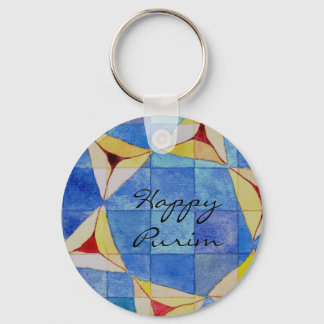 Happy Purim Key Chain