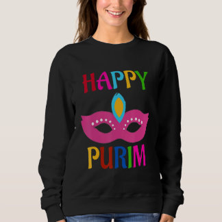 Happy Purim Mask Sweatshirt