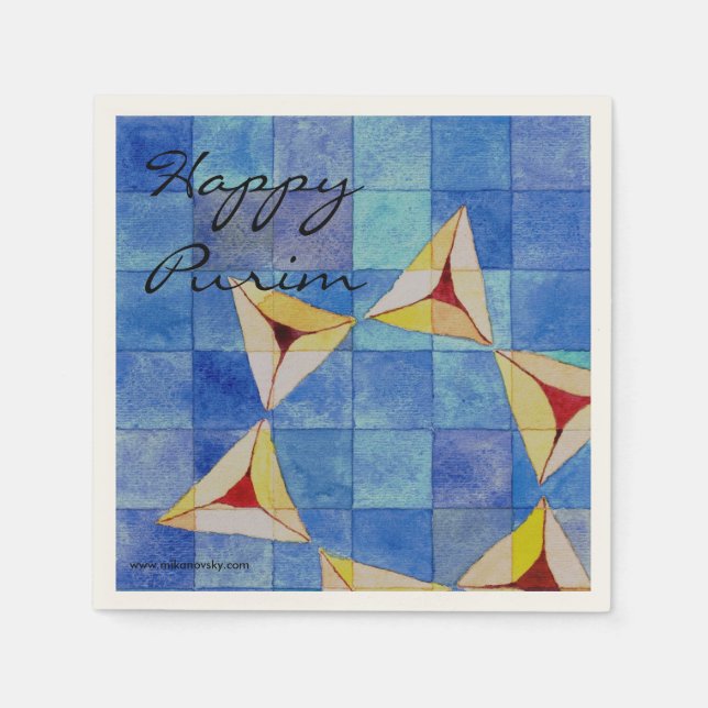 Happy Purim napkins (Front)