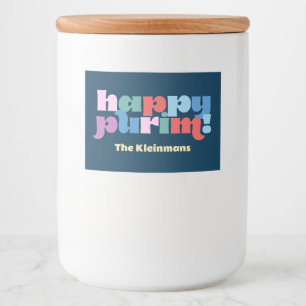 Happy Purim sameach label for mishloach manot