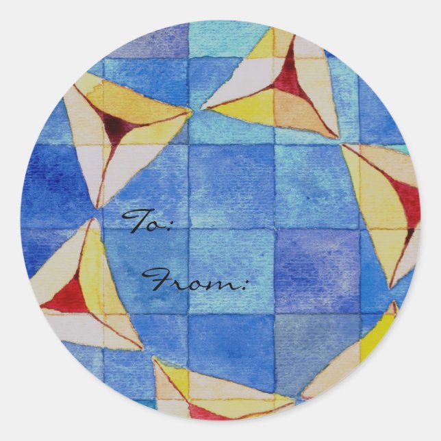 Happy Purim To/From Label (Front)