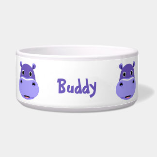 Happy Purple Hippo Face