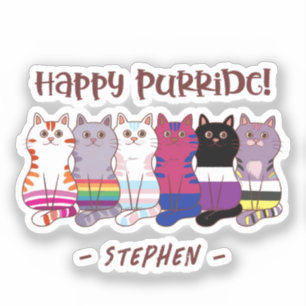Happy Purride – LGBTQ Pride Cats