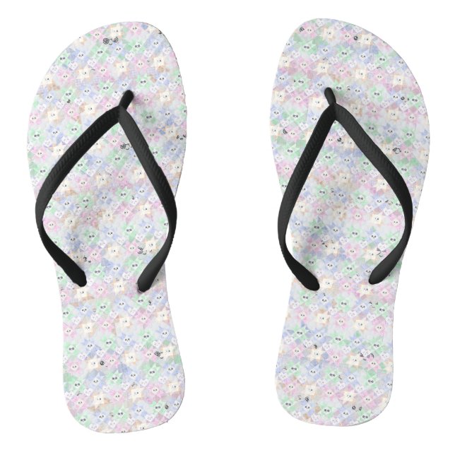 Happy quilt flip flops (Footbed)