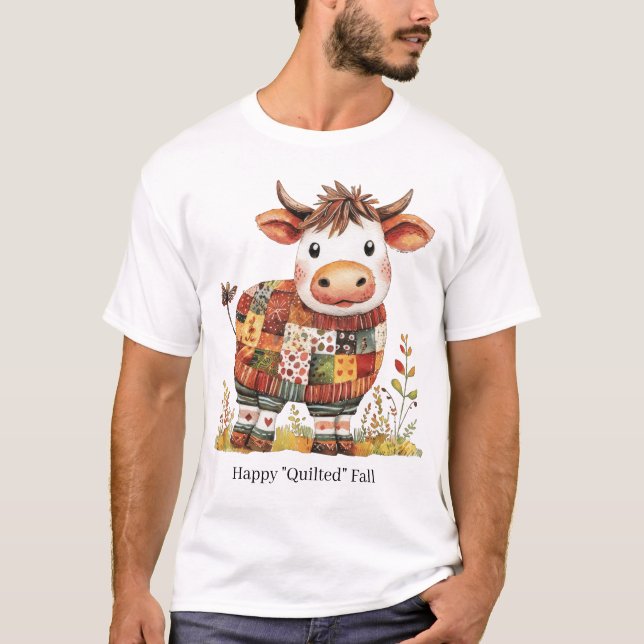 Happy "Quilted" Fall T-Shirt (Front)