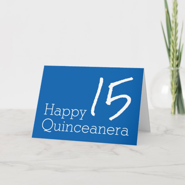 Happy Quinceanera Card (Front)