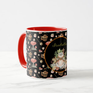 Happy Raccoon Customize Text and Colour Mug