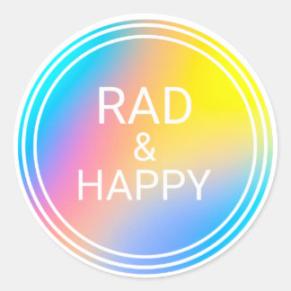 Happy & Rad autocollant