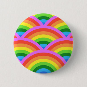 Happy Rainbow 2 Inch Round Button