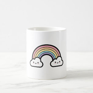 Happy Rainbow – Cute Kawaii Illustration Coffee Mug