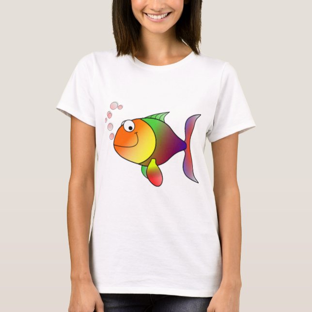 Happy Rainbow Fish T-Shirt (Front)