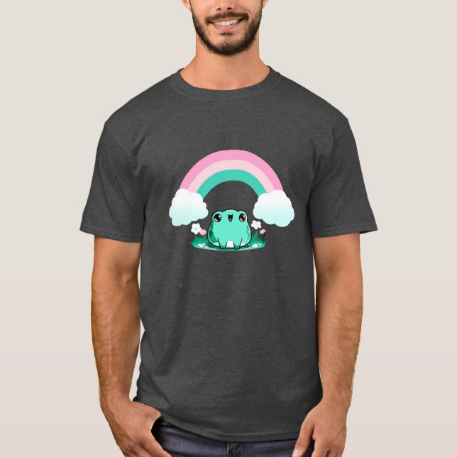 Happy Rainbow Frog T-Shirt (Front)