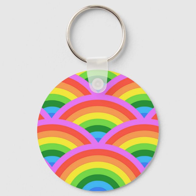 Happy Rainbow Keychain (Front)