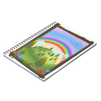 Happy Rainbow Landscape Notebook