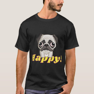 Happy Rainbow Pug T-Shirt