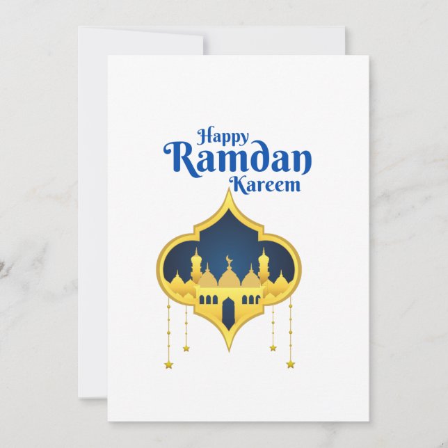 Happy Ramadan Kareem 2022  Invitation (Front)