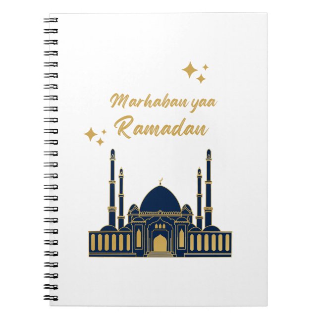 Happy Ramadan Kareem -Eid Mubarak Quotes   Notebook (Front)